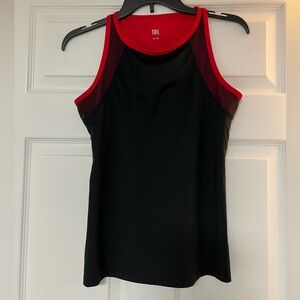 Tail Women's Black Tank Top with Red Accents